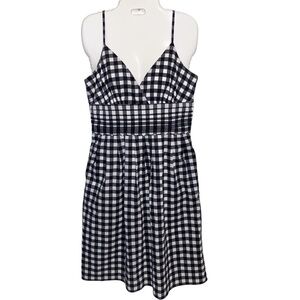 Banana Republic Dress Womens Size 6 Gingham Print Summer Sundress Sleeveless